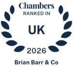 Chambers UK accreditation logo - Ranked in UK 2026 - Brian Barr & Co